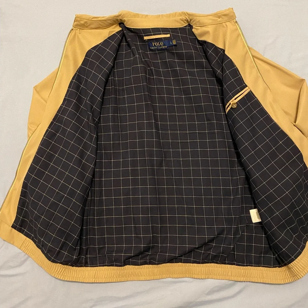 Polo Ralph Lauren Men’s Bi-Swing Jacket Windbreaker Khaki Tan Brown Large - Picture 7 of 14